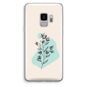 Violets are blue: Samsung Galaxy S9 Transparant Hoesje