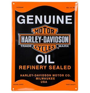 Harley-Davidson Oil Can Tinnen Bord
