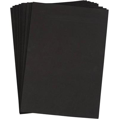 Creativ Company Foam vellen, a4, vel 210x297 mm, dikte 2 mm, zwart, 10 vel/ 1 doos
