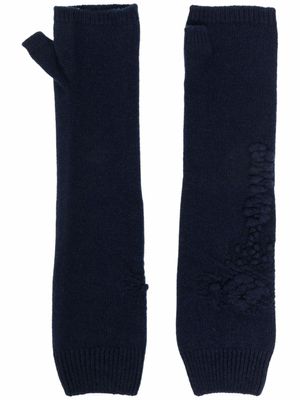 Barrie mitaines en cachemire - Bleu