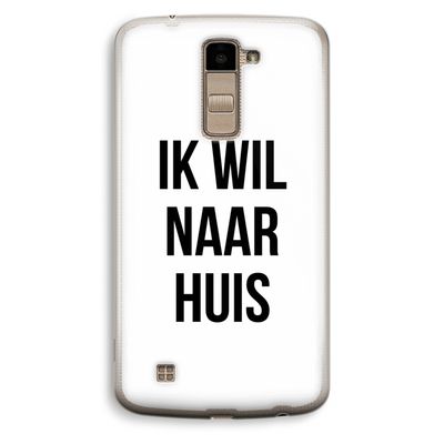 Ik wil naar huis: LG K10 (2016) Transparant Hoesje