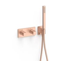 Douchekraan Tres B-System | Inbouw | Thermostaatkraan | Excl.Inbouwdeel | 2-weg | Rechthoek | 24k Rose goud mat Douchekraan Tres B-System | Inbouw | Thermostaatkraan | Excl.Inbouwdeel | 2-weg | Rechthoek | 24k Rose goud mat