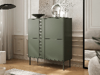 Commode FINDUS 4 deuren groen