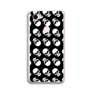 Musketon Skulls: Google Pixel 3 XL Transparant Hoesje