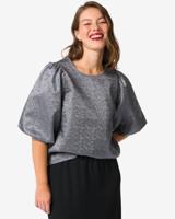 HEMA Dames top Dawn crinkle zilver (zilver)