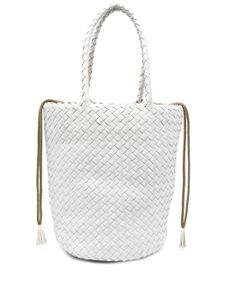 DRAGON DIFFUSION sac seau Pompom Double Jump - Blanc