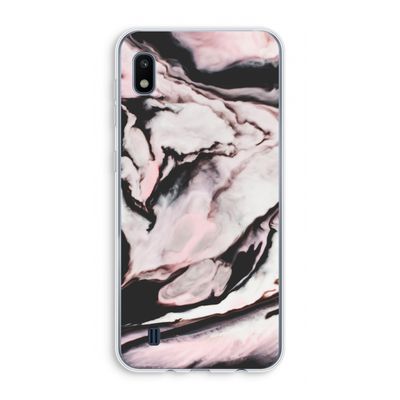 Roze stroom: Samsung Galaxy A10 Transparant Hoesje
