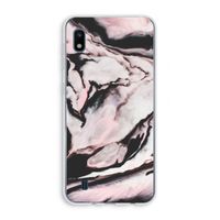Roze stroom: Samsung Galaxy A10 Transparant Hoesje
