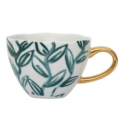 Good Morning kopje Cappuccino/Tea Leaves, Aqua