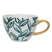 Good Morning kopje Cappuccino/Tea Leaves, Aqua