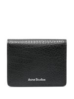 Acne Studios portefeuille pliant en cuir - Noir