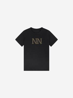 Nik&Nik winter t-shirt meisjes - zwart - Stud