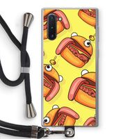 Hamburger: Samsung Galaxy Note 10 Transparant Hoesje met koord