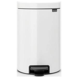 brabantia Newicon 11 19 69 Pedaalemmer (groot) 12 l Staal (Ø x h) 251 mm x 411 mm Wit Met voetpedaal 1 stuk(s)