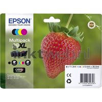 Epson Strawberry 29XL CMYK inktcartridge 1 stuk(s) Origineel Hoog (XL) rendement Zwart, Cyaan, Magenta, Geel - thumbnail