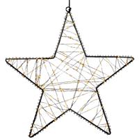 Verlichte ster - 160 led lampjes - warm wit - D36 cm - verlichte figuren - kerstverlichting