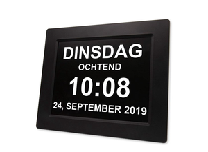 Digitale Dementieklok met XL Beeldscherm