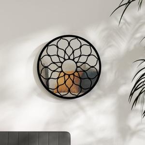 VidaXL Spiegel rond 40x3 cm ijzer zwart