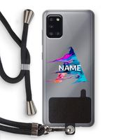 Abstract Spectrum: Samsung Galaxy A31 Transparant Hoesje met koord