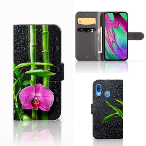 Samsung Galaxy A40 Hoesje Orchidee