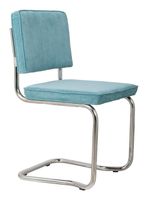 Zuiver Eetkamerstoel 'Ridge' Rib Kink, kleur Blauw