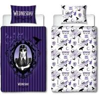 Omkeerbaar beddengoedset - WOENSDAG - Microvezel - 1 dekbedovertrek 140 x 200 cm + 1 kussensloop 63 x 63 cm