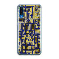 Majorelle Blue Print: Samsung Galaxy A50 Transparant Hoesje