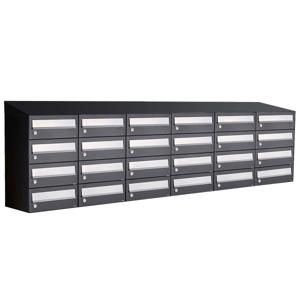 Allux Hive Set 6-Breed, 4-Hoog Met Dak Zwart - 40030070_6x4d