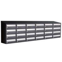 Allux Hive Set 6-Breed, 4-Hoog Met Dak Zwart - 40030070_6x4d