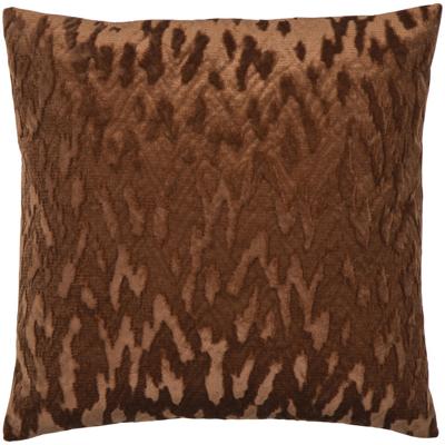 Leen Bakker - Sierkussen Marten - Licht - 45x45 Cm - Polyester - Bruin