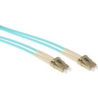 ACT 2 meter multimode 50/125 OM3 duplex armored fiber patch kabel met LC connectoren
