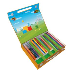 BIC kids super mario kleurkoffer, 70dlg.