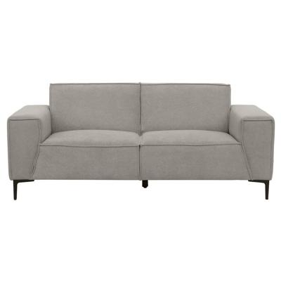 Leen Bakker - Bank Romy 2-zits - Curio - Stof - Grijs - 90x195x78 Cm