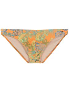 Amir Slama slip de bain à imprimé tropical - Orange