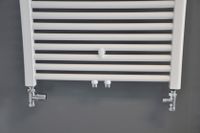 Wiesbaden radiator aansuitset recht chroom - thumbnail