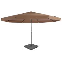 VidaXL Parasol met draagbare voet taupe - thumbnail