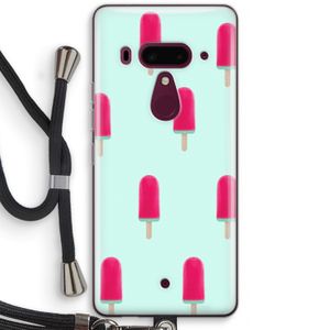 Waterijsje: HTC U12+ Transparant Hoesje met koord