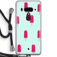 Waterijsje: HTC U12+ Transparant Hoesje met koord