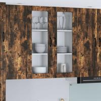 Keukenkast aan de muur Gerookt eiken 80 x 31 x 100 cm