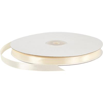 Creativ Company Satijnlint, b: 10 mm, off-white, 100 m/ 1 rol