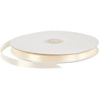 Creativ Company Satijnlint, b: 10 mm, off-white, 100 m/ 1 rol