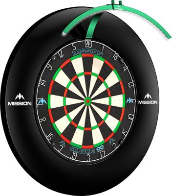 Mission Torus 100 Dartboard Led Lightning - Green