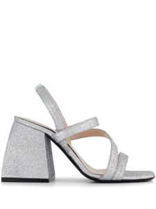 Nodaleto Bulla Gemini 95mm strappy sandals - Argent