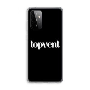 Topvent Zwart: Samsung Galaxy A72 Transparant Hoesje