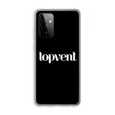 Topvent Zwart: Samsung Galaxy A72 Transparant Hoesje