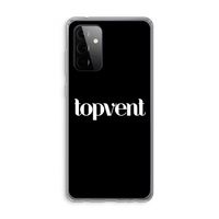 Topvent Zwart: Samsung Galaxy A72 Transparant Hoesje