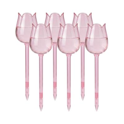 Alma Garden Waterdruppelaar - 6x - Tulpe - kunststof - 24 cm - Waterbol - Planten water geven