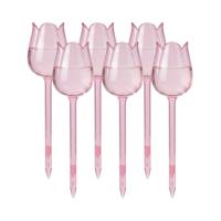 Alma Garden Waterdruppelaar - 6x - Tulpe - kunststof - 24 cm - Waterbol - Planten water geven