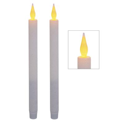 Feeric lights LED dinerkaarsen - wit met glitters - 27 cm Feeric lights LED dinerkaarsen - wit met glitters - 27 cm