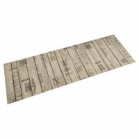 VidaXL Keukenmat wasbaar hekprint 45x150 cm fluweel